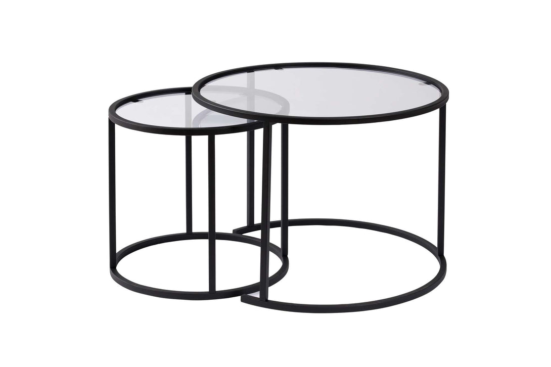 Konferenčný stôl Aurum - 60, 42 - Black, Transparent-Vashome.sk