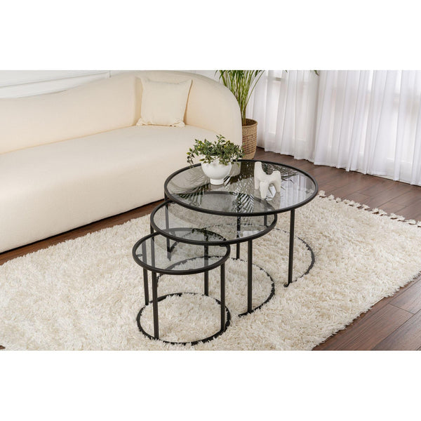 Konferenčný stôl Aurum - 80, 60, 42 - Black, Grey-Vashome.sk