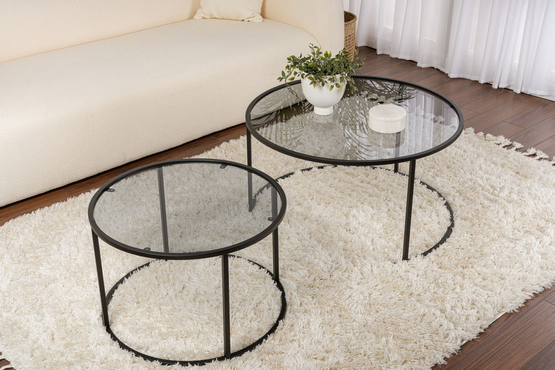 Konferenčný stôl Aurum - 80, 60 - Black, Grey-Vashome.sk