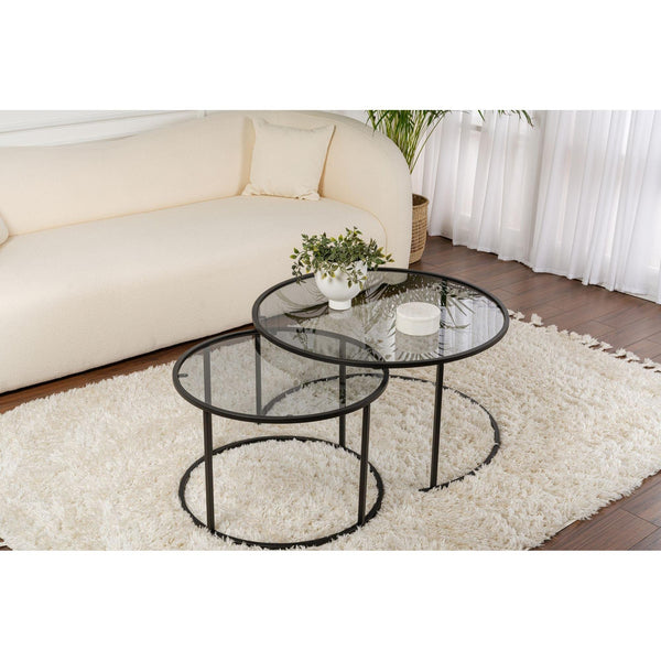 Konferenčný stôl Aurum - 80, 60 - Black, Grey-Vashome.sk