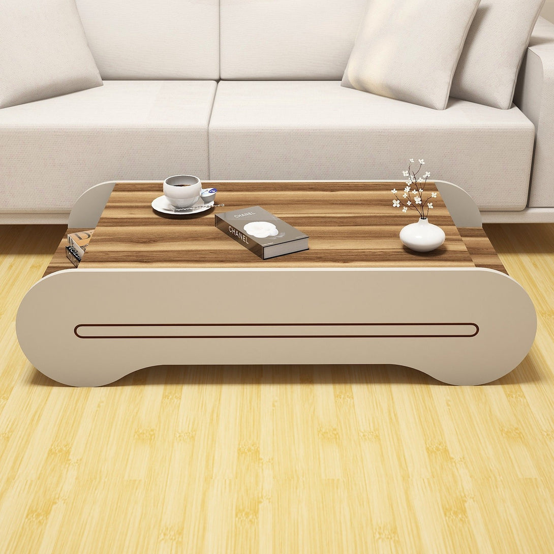Konferenčný stôl Cool - Walnut, Cream-Vashome.sk