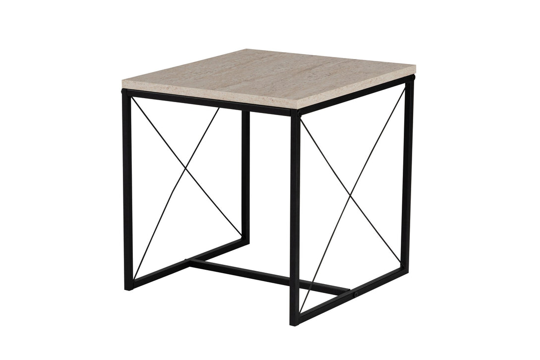 Konferenčný stôl Defne - Black, Travertine-Vashome.sk