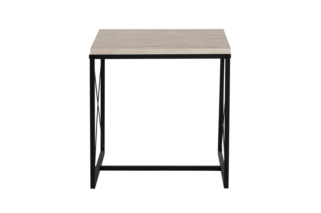 Konferenčný stôl Defne - Black, Travertine-Vashome.sk