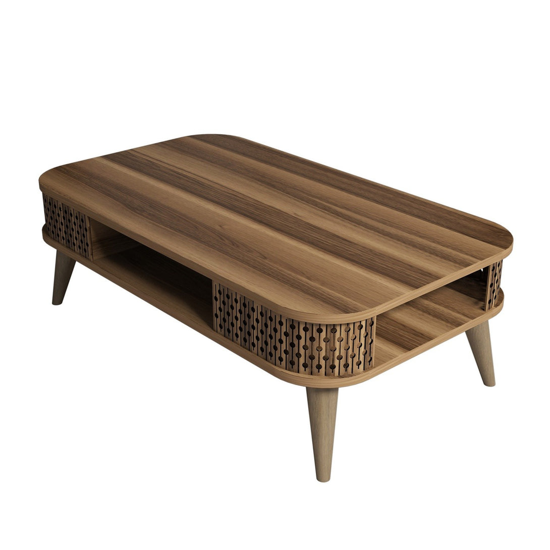 Konferenčný stôl Eylül - Walnut-Vashome.sk
