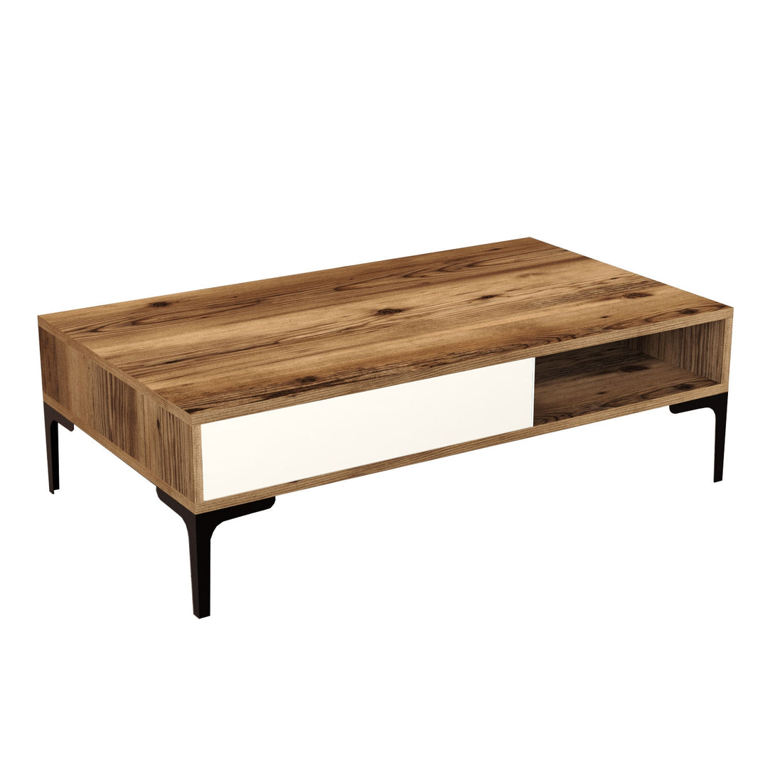 Konferenčný stôl Istanbul - Walnut, Cream-Vashome.sk