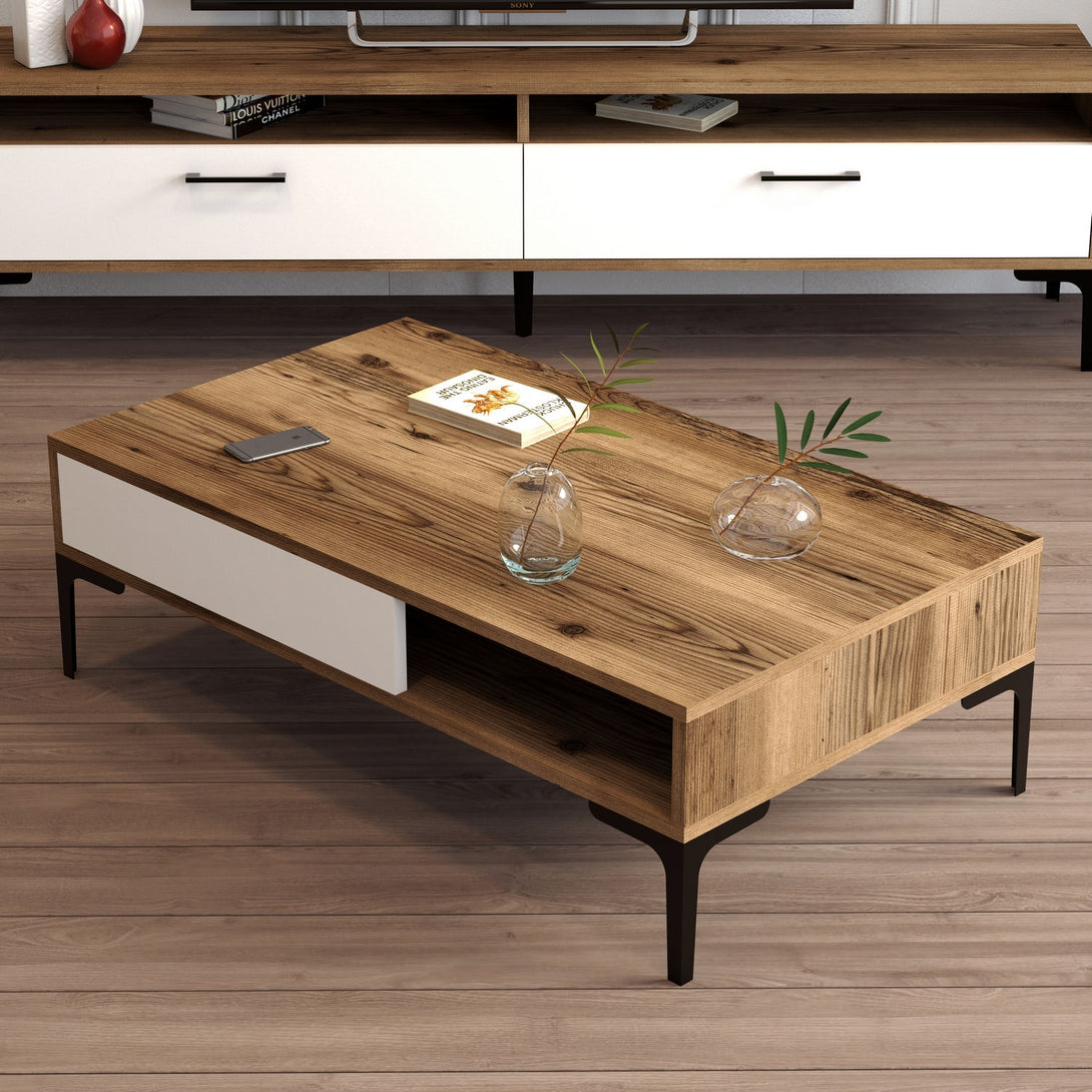 Konferenčný stôl Istanbul - Walnut, White-Vashome.sk