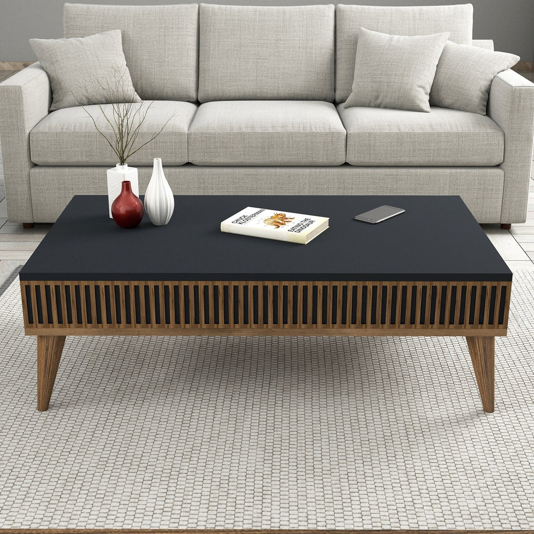 Konferenčný stôl Milan - Walnut, Anthracite-Vashome.sk