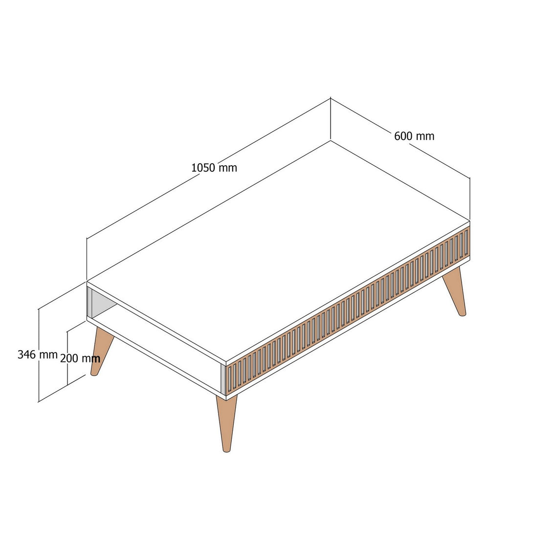 Konferenčný stôl Milan - Walnut, Anthracite-Vashome.sk