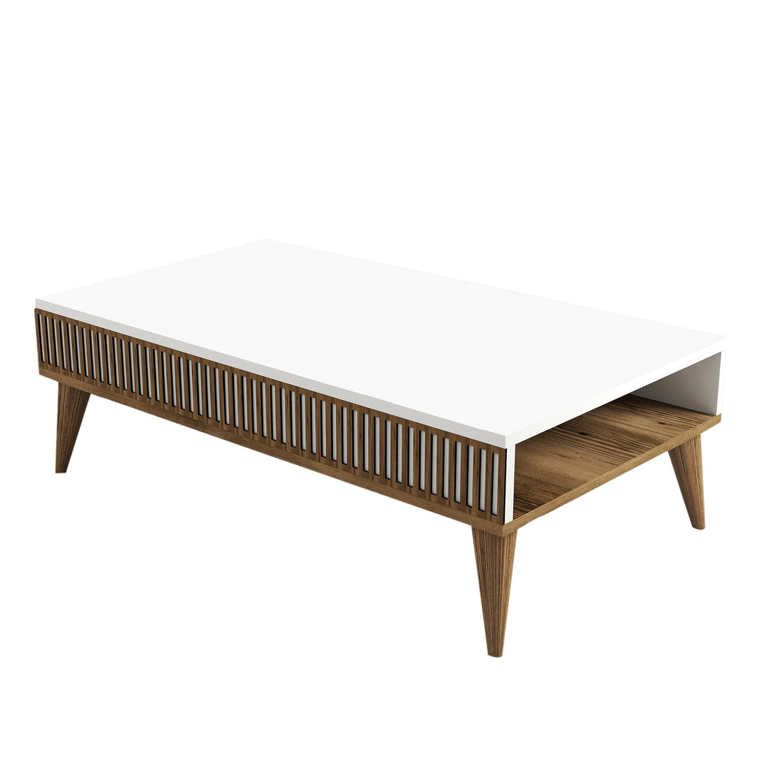 Konferenčný stôl Milan - Walnut, White-Vashome.sk