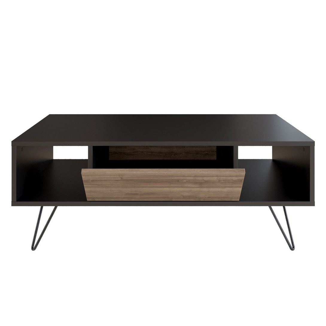 Konferenčný stôl Mistico - Black, Walnut-Vashome.sk