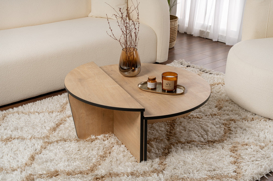 Konferenčný stôl Orion - Honey Oak, Black-Vashome.sk