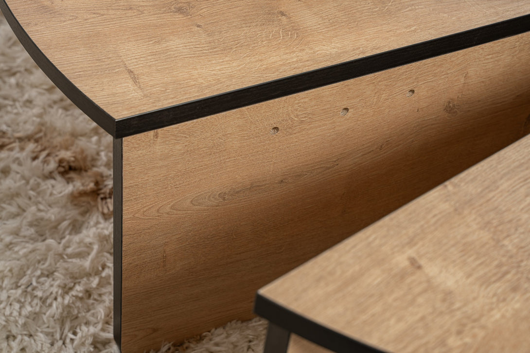 Konferenčný stôl Orion - Honey Oak, Black-Vashome.sk