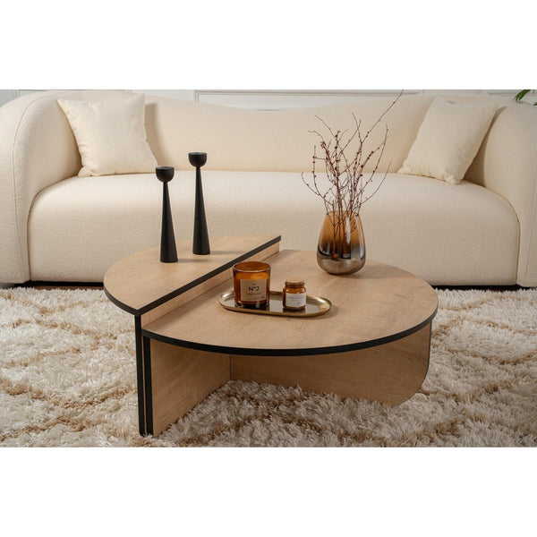 Konferenčný stôl Orion - Honey Oak, Black-Vashome.sk