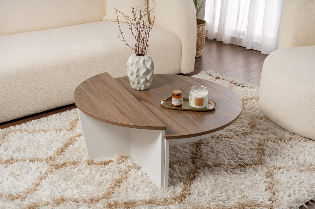 Konferenčný stôl Orion - Walnut, White-Vashome.sk