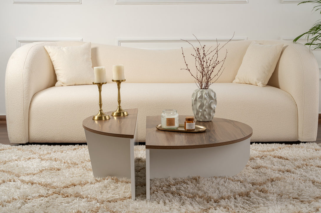 Konferenčný stôl Orion - Walnut, White-Vashome.sk