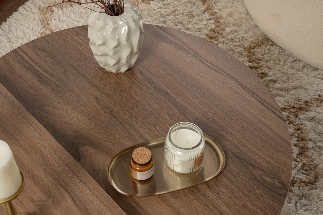 Konferenčný stôl Orion - Walnut, White-Vashome.sk