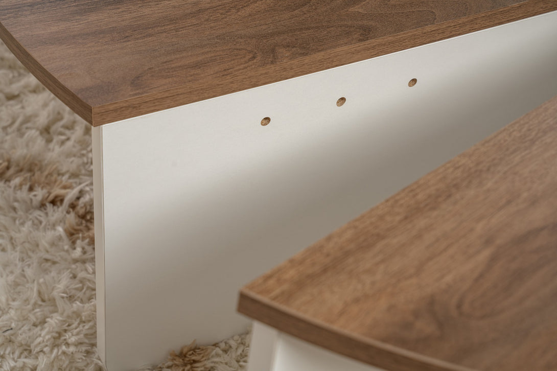 Konferenčný stôl Orion - Walnut, White-Vashome.sk