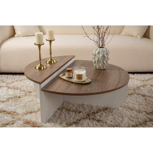 Konferenčný stôl Orion - Walnut, White-Vashome.sk