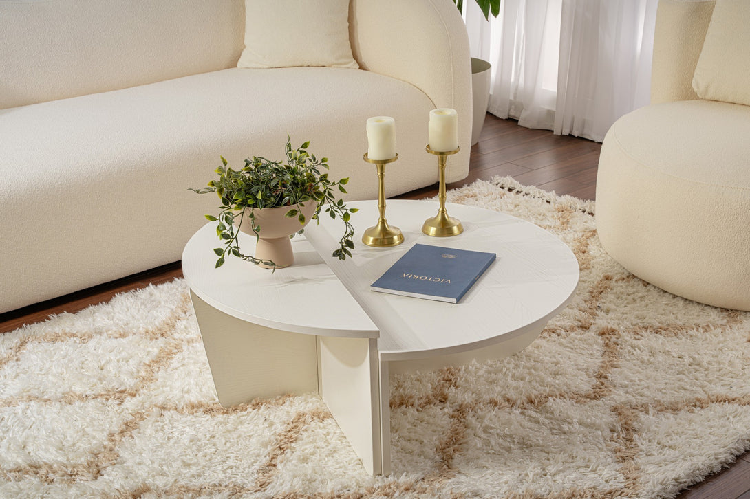 Konferenčný stôl Orion - Wood White-Vashome.sk