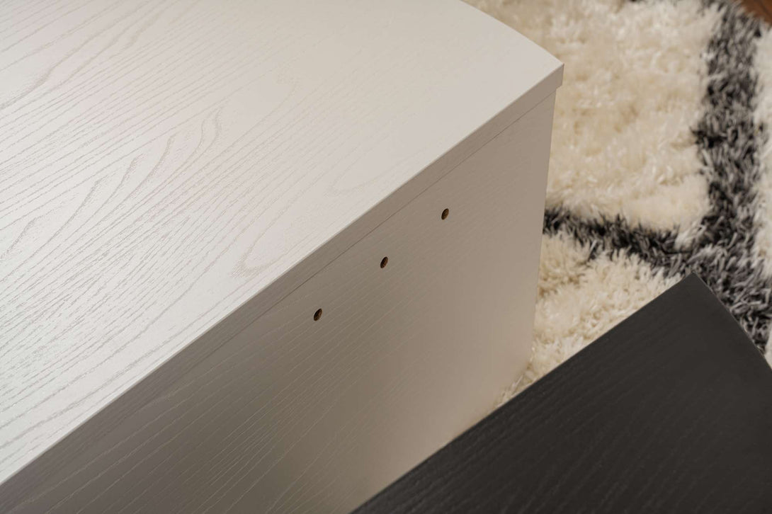 Konferenčný stôl Orion - Wood White, Wood Black-Vashome.sk