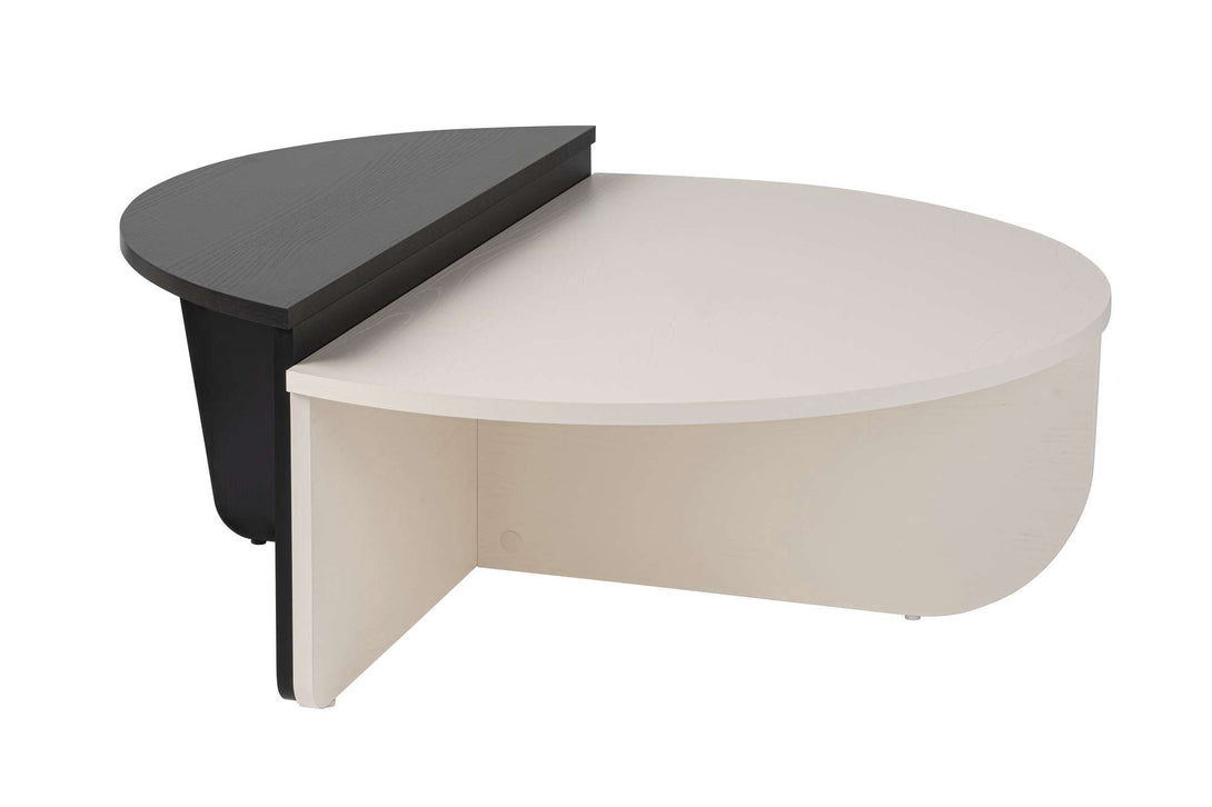 Konferenčný stôl Orion - Wood White, Wood Black-Vashome.sk