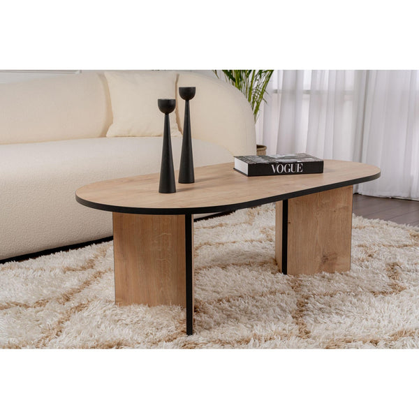 Konferenčný stôl Sable - Sapphire Oak, Black-Vashome.sk
