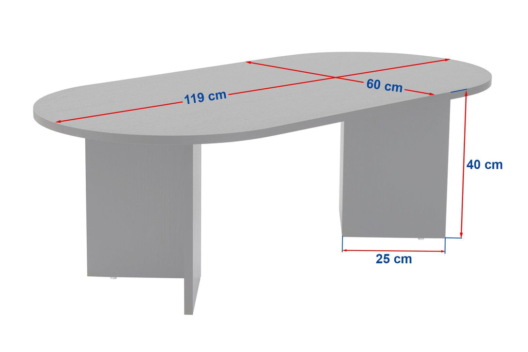Konferenčný stôl Sable - Walnut-Vashome.sk