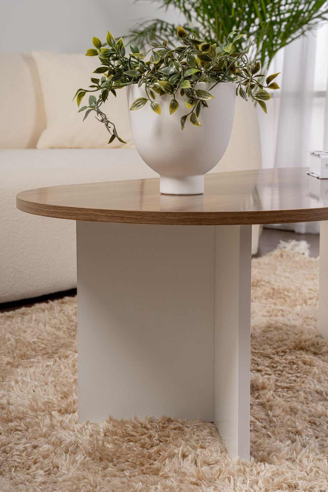 Konferenčný stôl Sable - Walnut, White-Vashome.sk