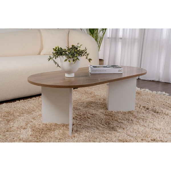 Konferenčný stôl Sable - Walnut, White-Vashome.sk