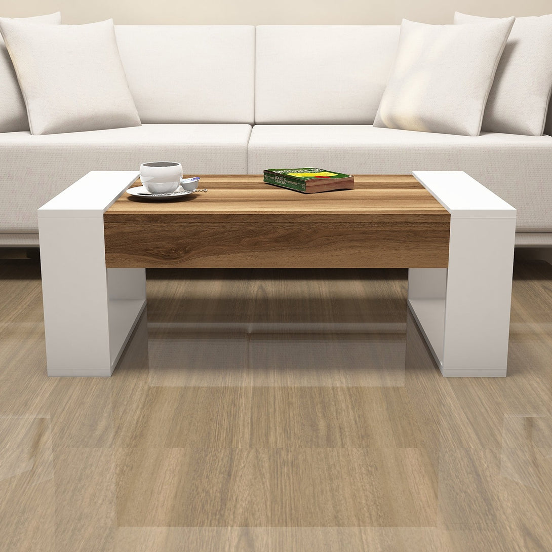 Konferenčný stôl Venüs - Walnut, White-Vashome.sk