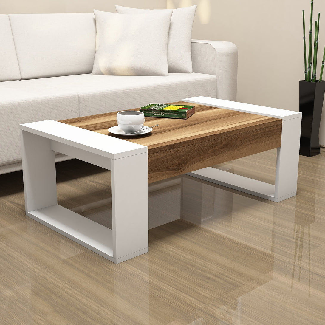 Konferenčný stôl Venüs - Walnut, White-Vashome.sk