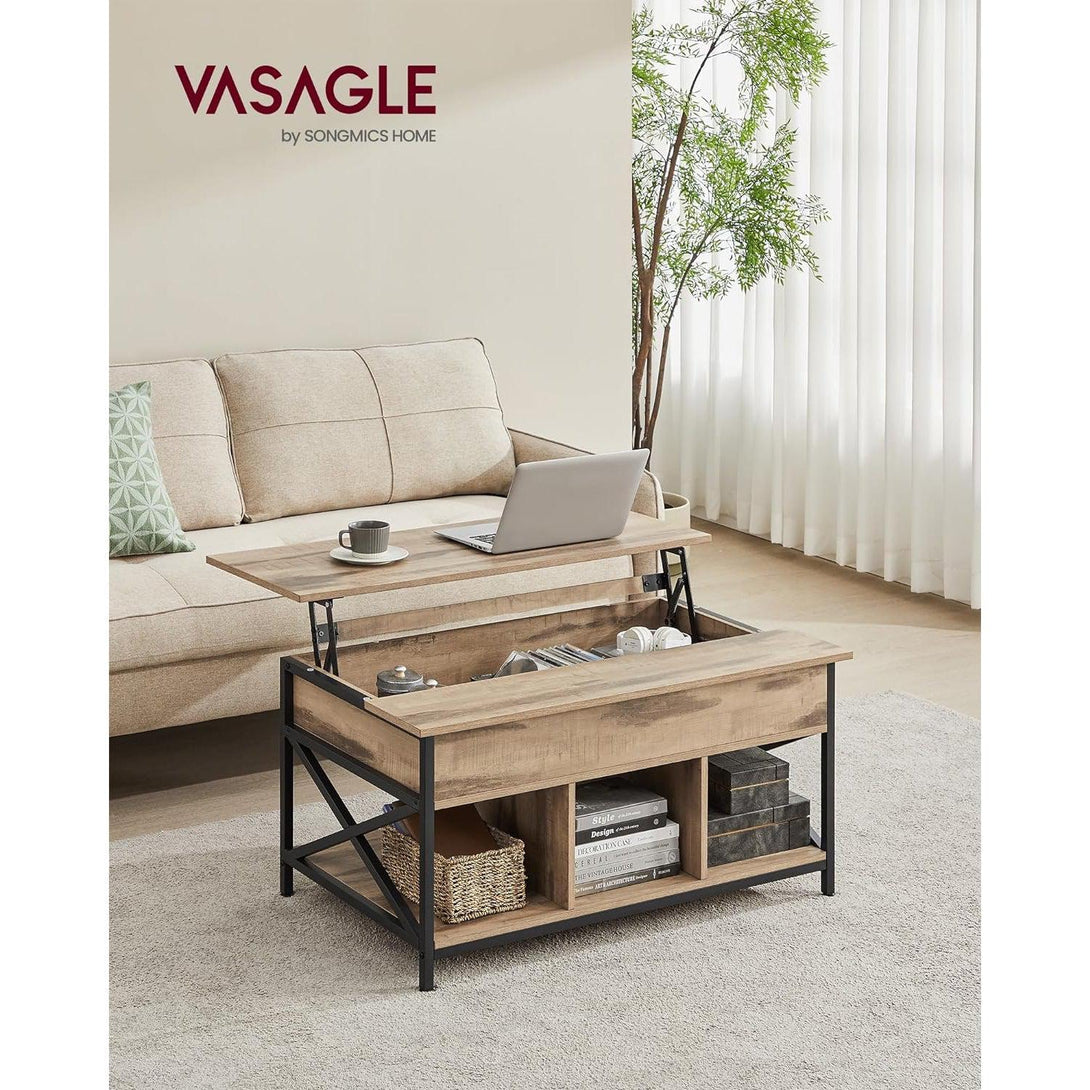 Konferenčný stolík, rozkladací stolík, ťavia hnedá | VASAGLE-Vashome.sk