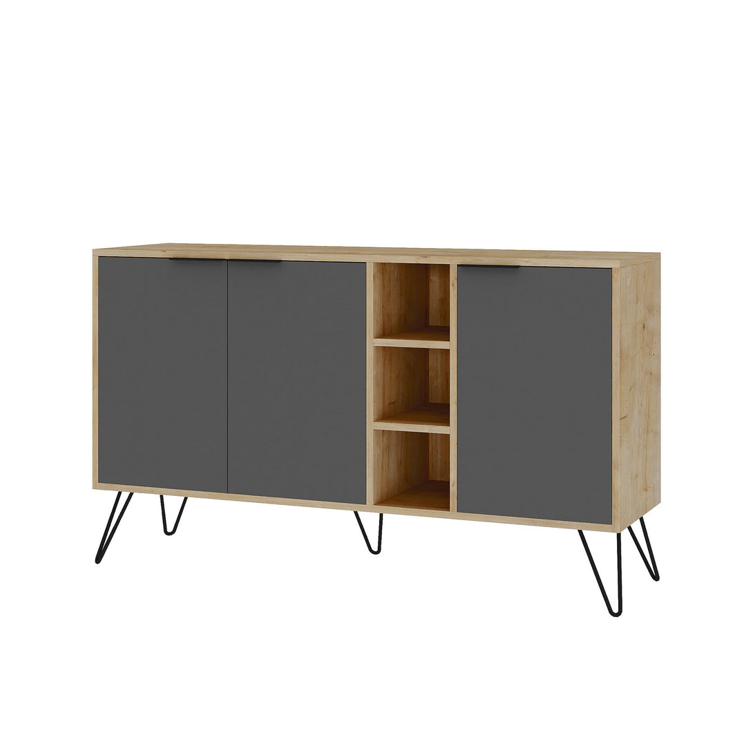 Konzolasztal Clara Console - Oak, Anthracite-Vashome.sk