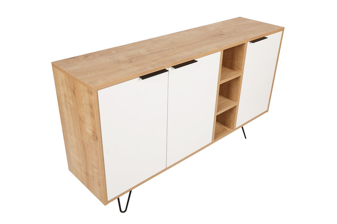 Konzolasztal Clara Console - Oak, White-Vashome.sk
