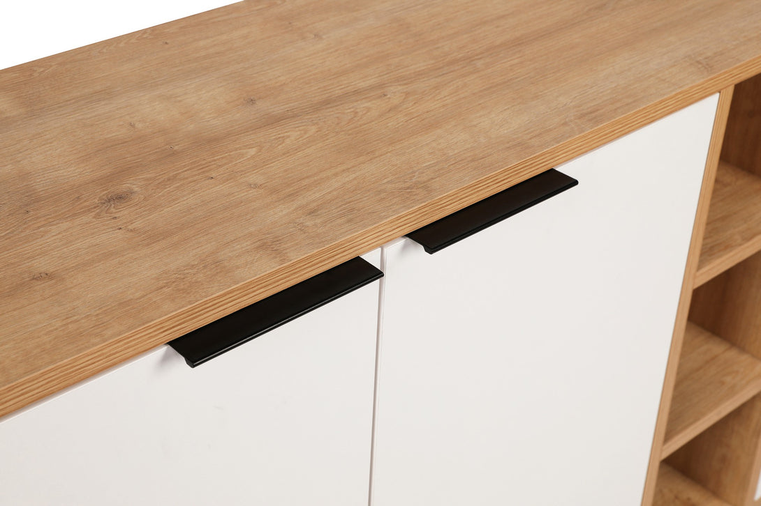 Konzolasztal Clara Console - Oak, White-Vashome.sk
