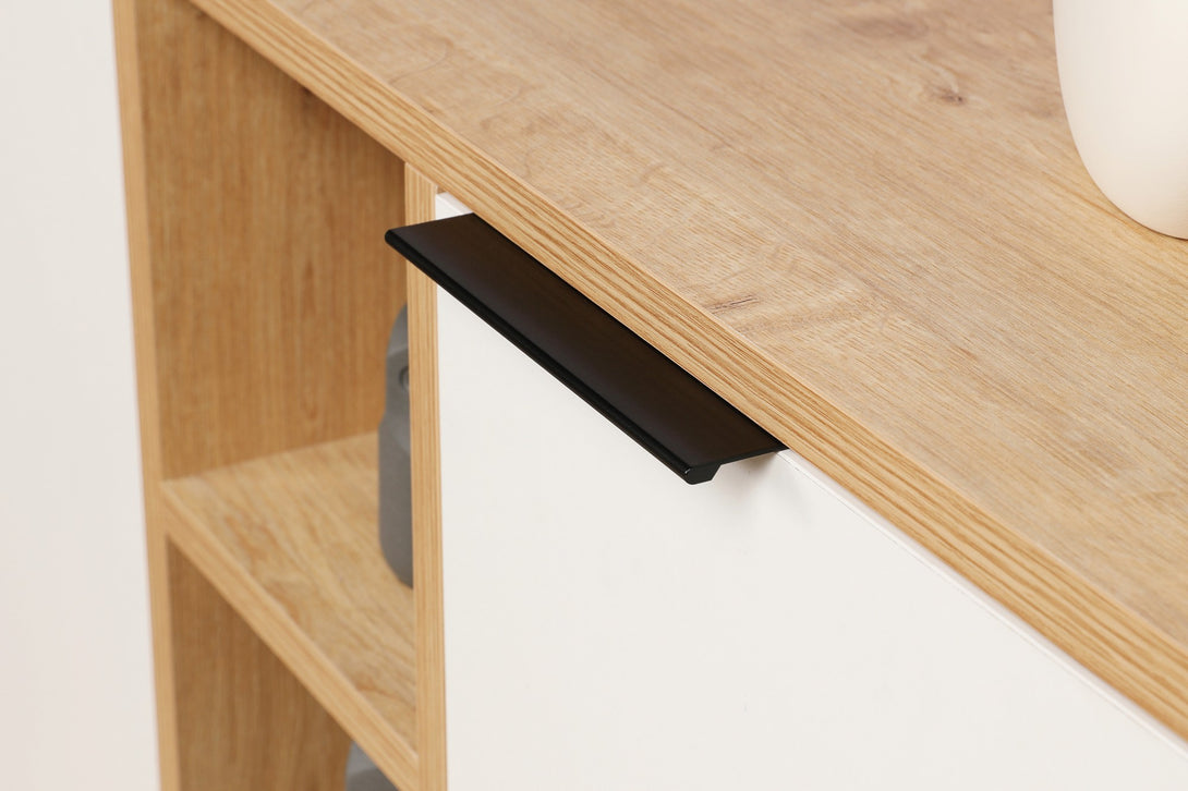 Konzolasztal Clara Console - Oak, White-Vashome.sk