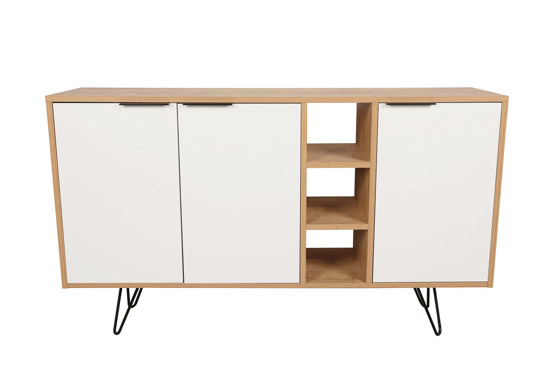 Konzolasztal Clara Console - Oak, White-Vashome.sk