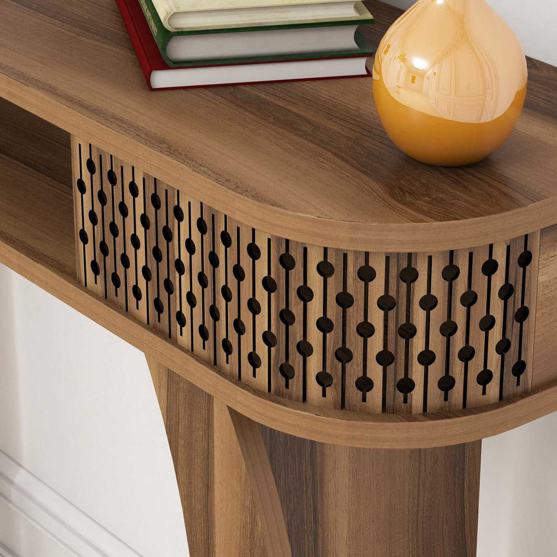 Konzolasztal Damla - Walnut-Vashome.sk