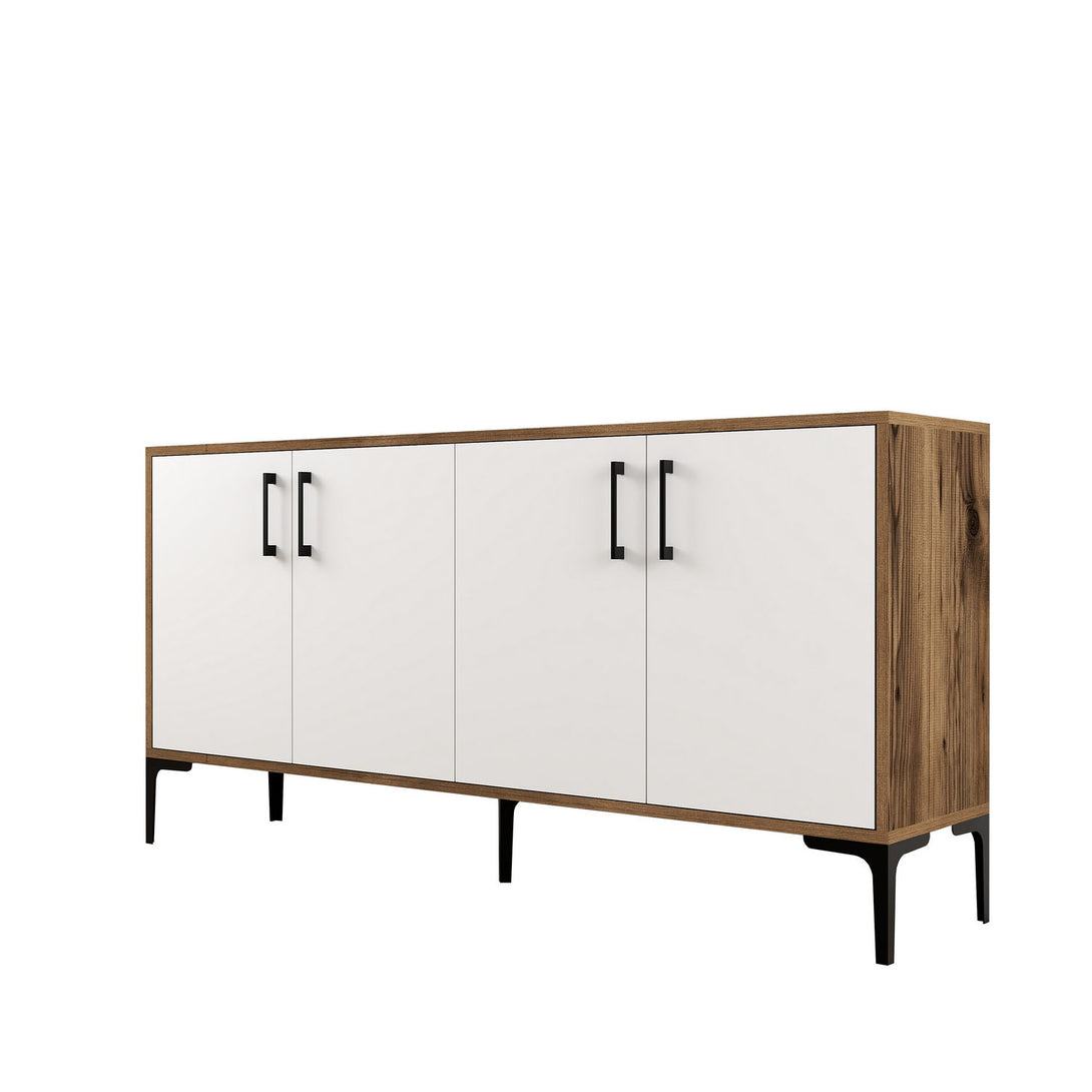 Konzolasztal Kiev 160 - Walnut, White-Vashome.sk