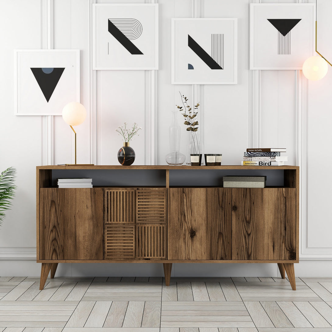 Konzolasztal Milan 160 - Walnut-Vashome.sk