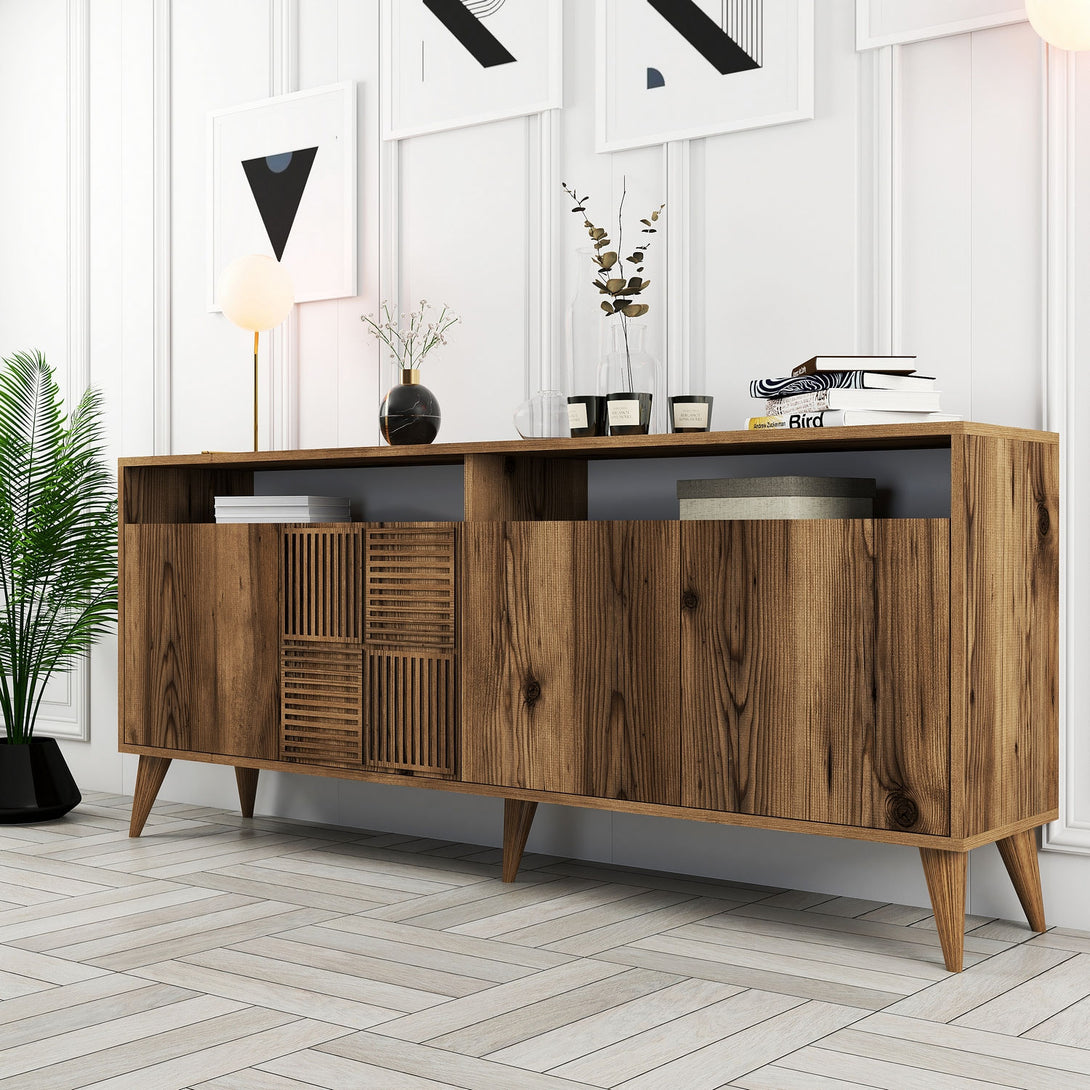 Konzolasztal Milan - Walnut-Vashome.sk