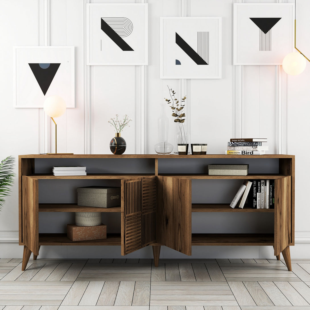 Konzolasztal Milan - Walnut-Vashome.sk