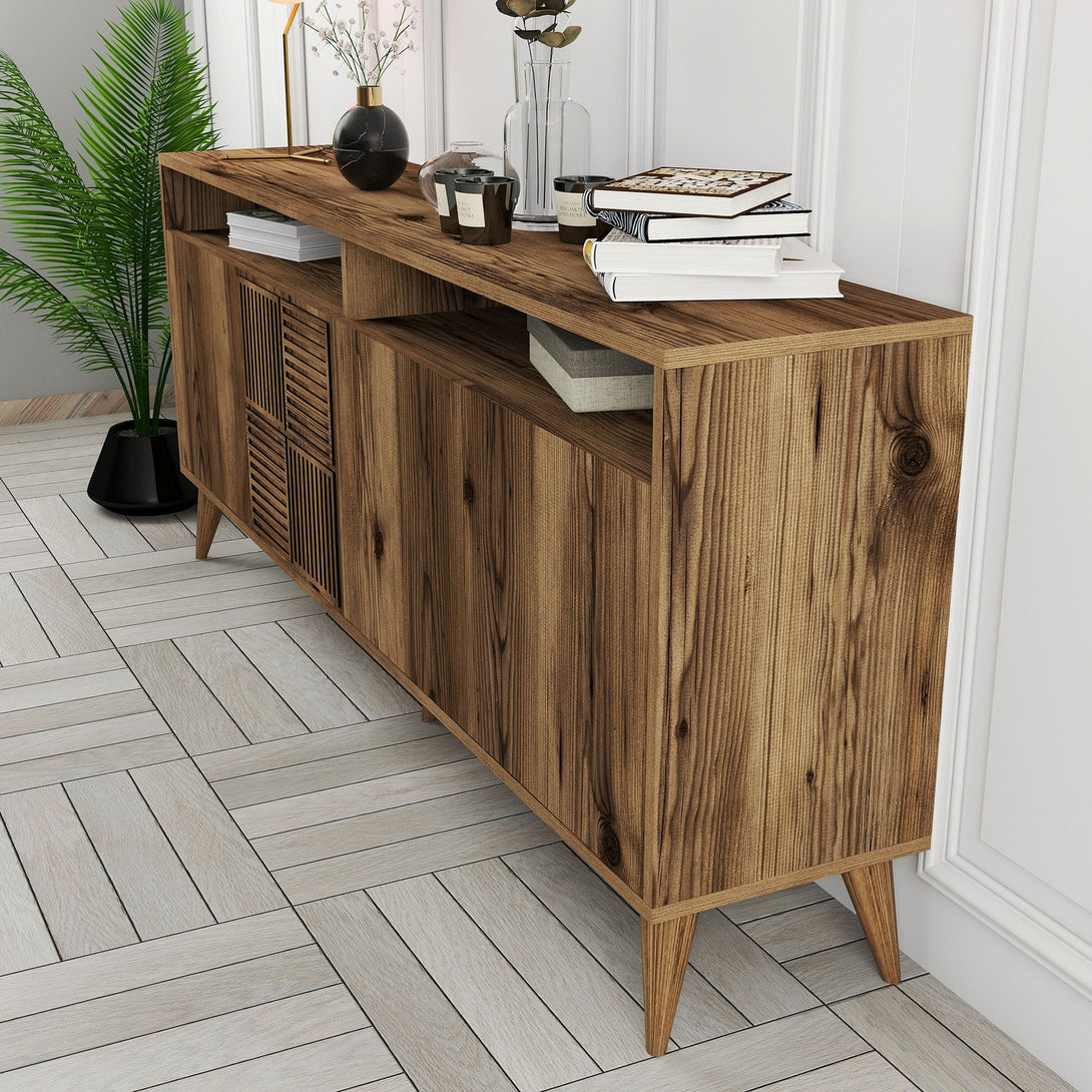 Konzolasztal Milan - Walnut-Vashome.sk