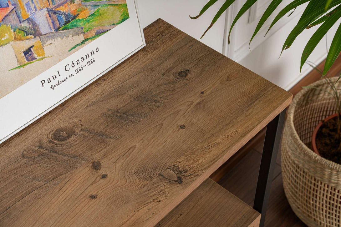 Konzolasztal Solace - Atlantic Pine, Black-Vashome.sk