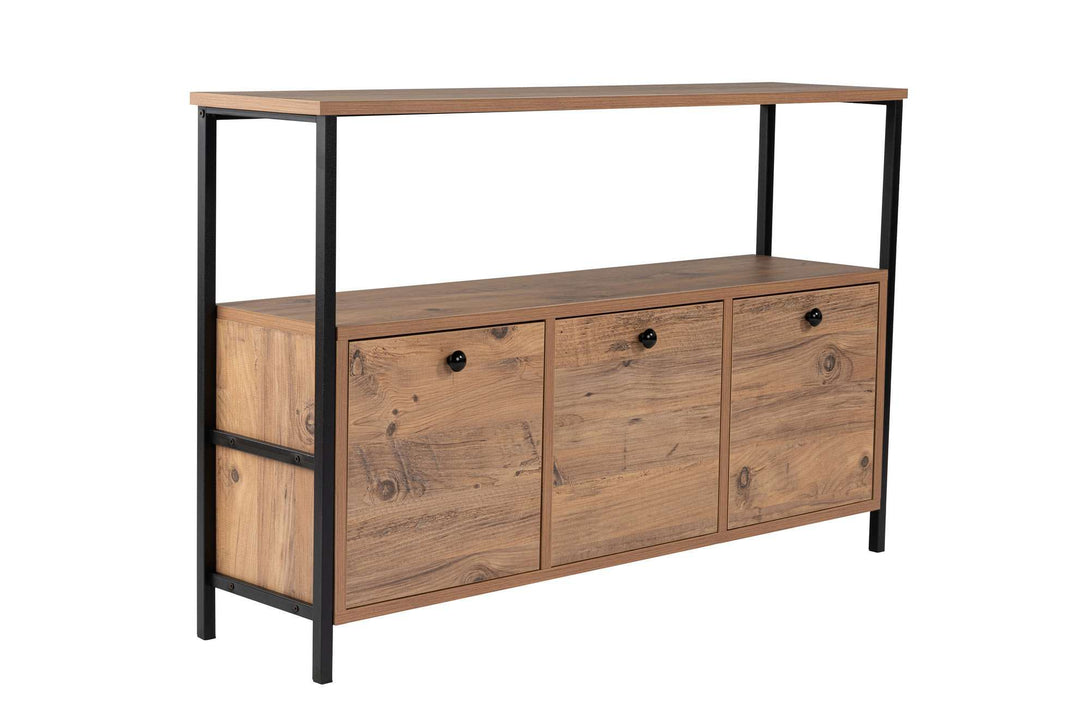 Konzolasztal Solace - Atlantic Pine, Black-Vashome.sk