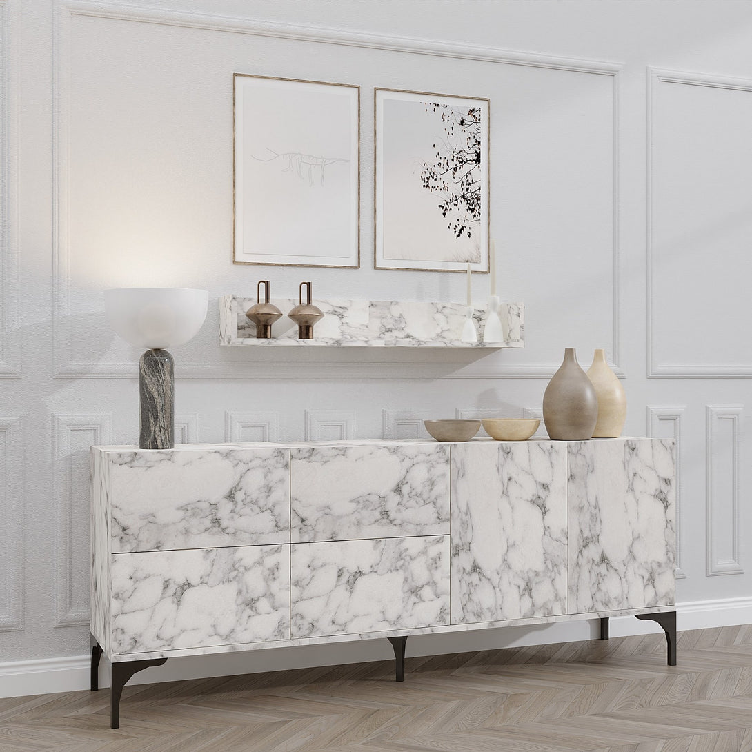 Konzolasztal Stella - Carrara Marble-Vashome.sk