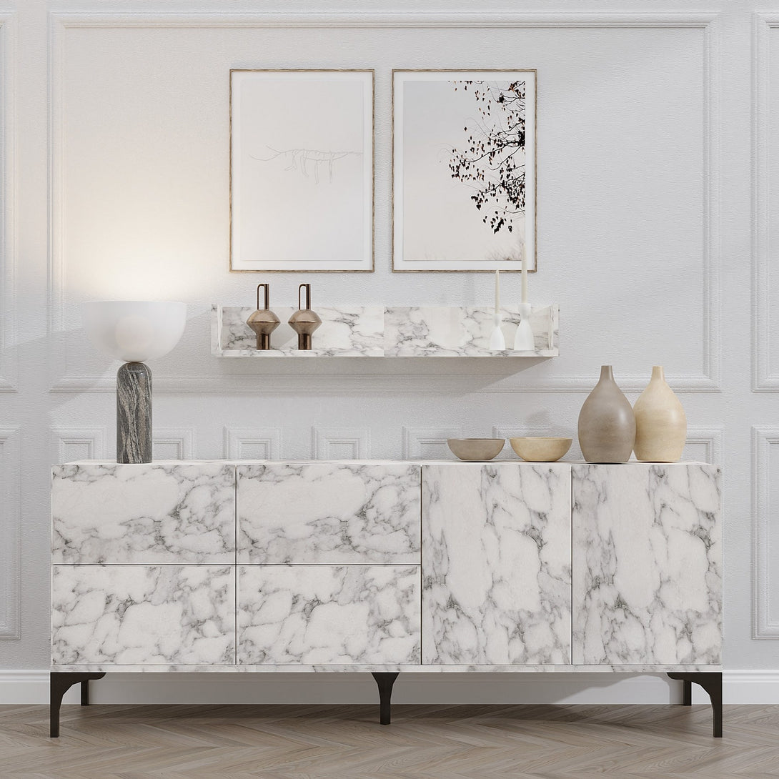 Konzolasztal Stella - Carrara Marble-Vashome.sk