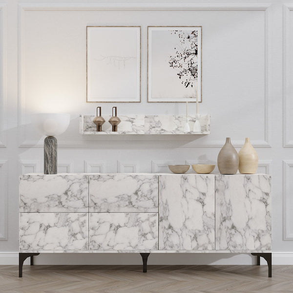 Konzolasztal Stella - Carrara Marble-Vashome.sk