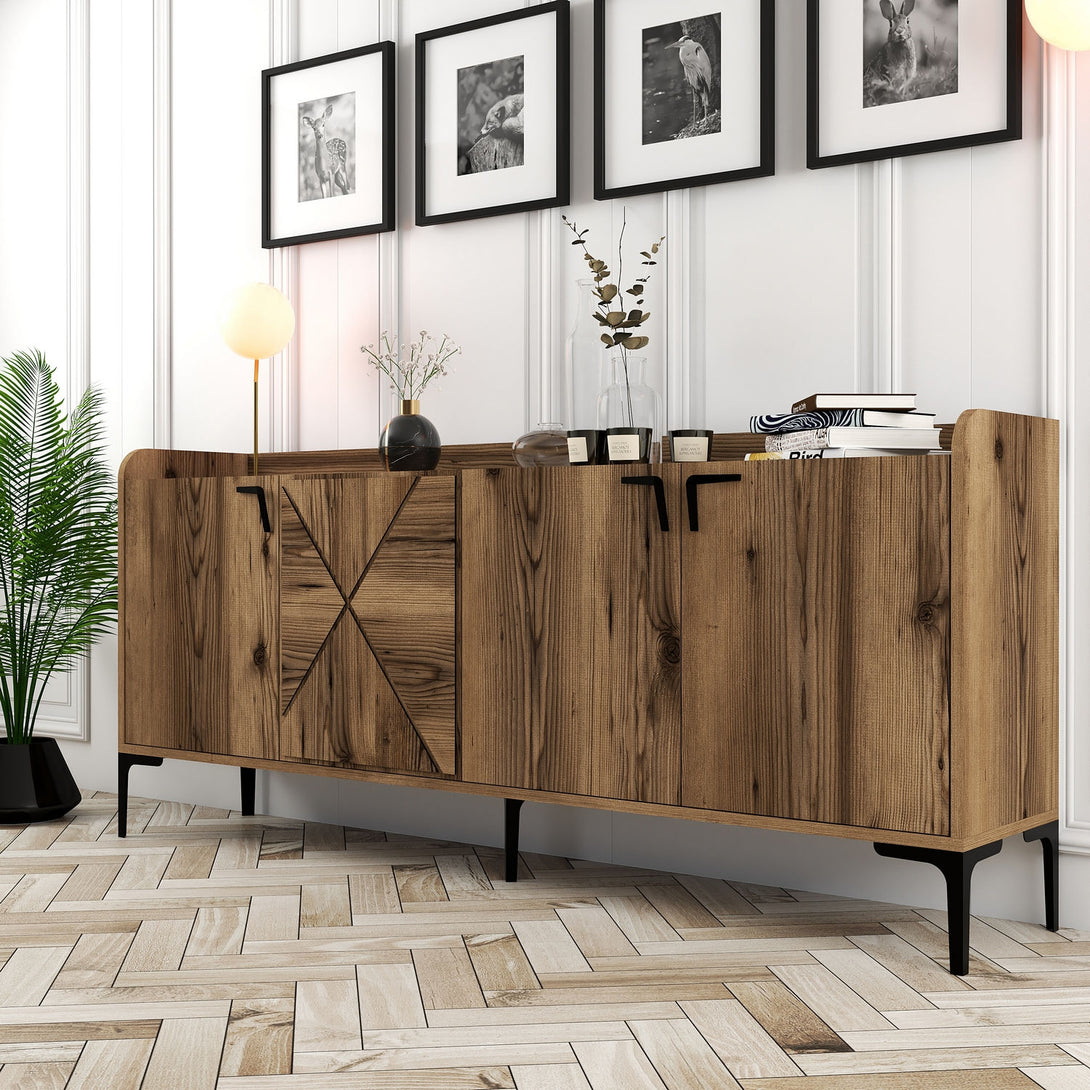 Konzolasztal Venedik - Walnut-Vashome.sk