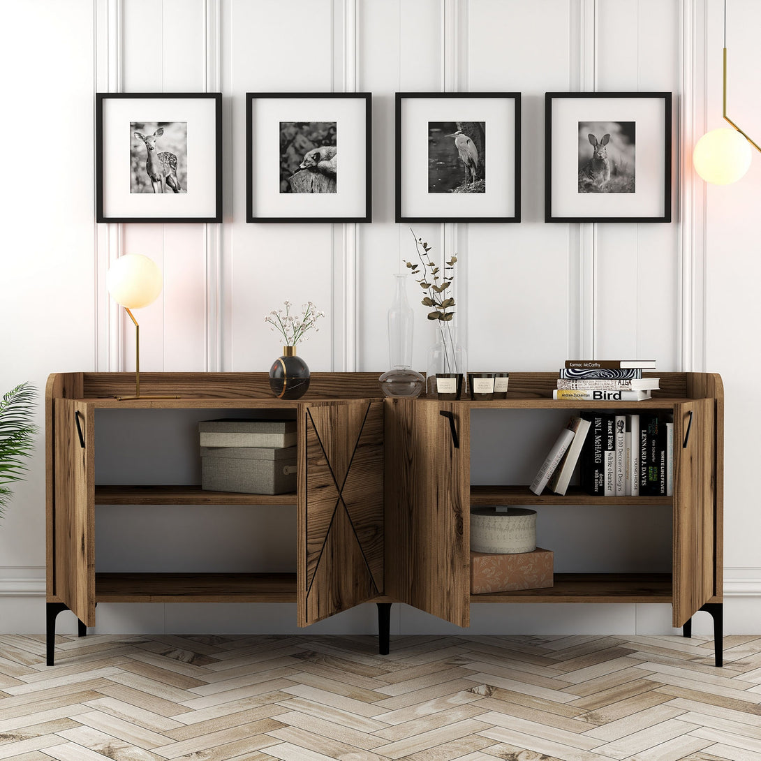 Konzolasztal Venedik - Walnut-Vashome.sk